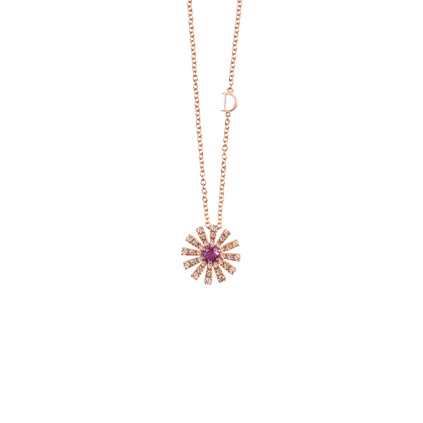 Margherita Collar with Amethyst & Brown Diamonds