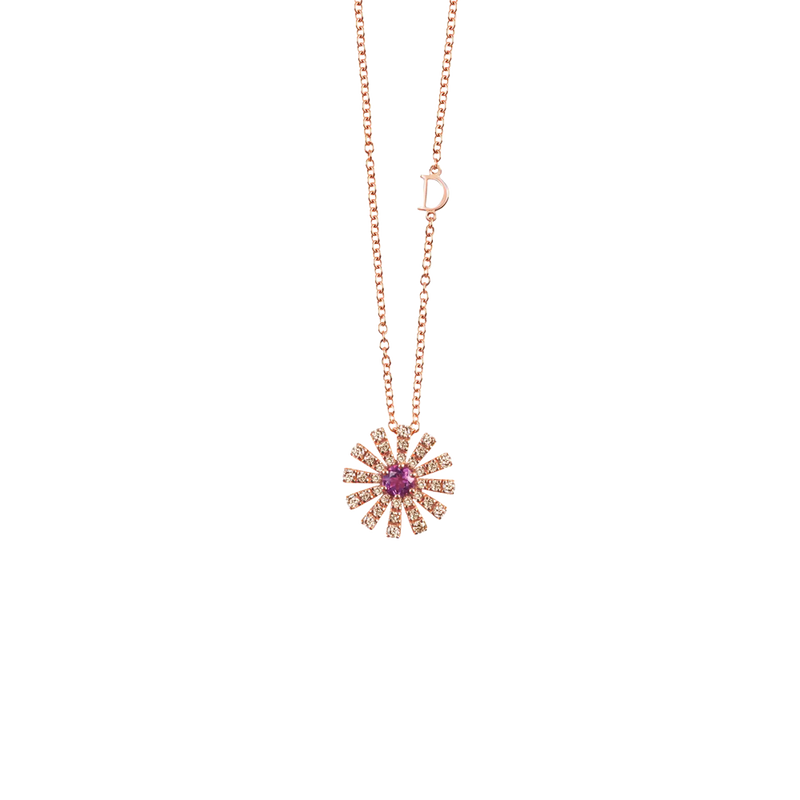 Margherita Collar with Amethyst & Brown Diamonds