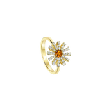 Margherita Anillo with Citrine Quartz & Diamonds