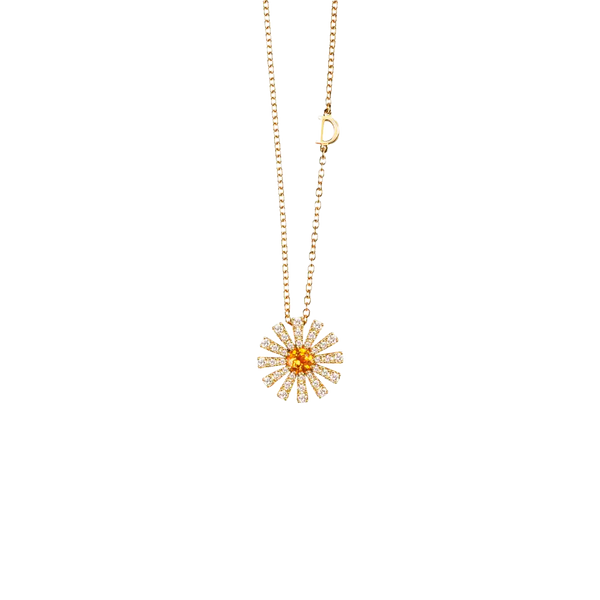 Margherita Collar with Citrine Quartz & Diamonds