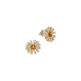 Margherita Pendientes with Citrine Quartz & Diamonds