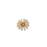 Margherita Pendientes with Citrine Quartz & Diamonds