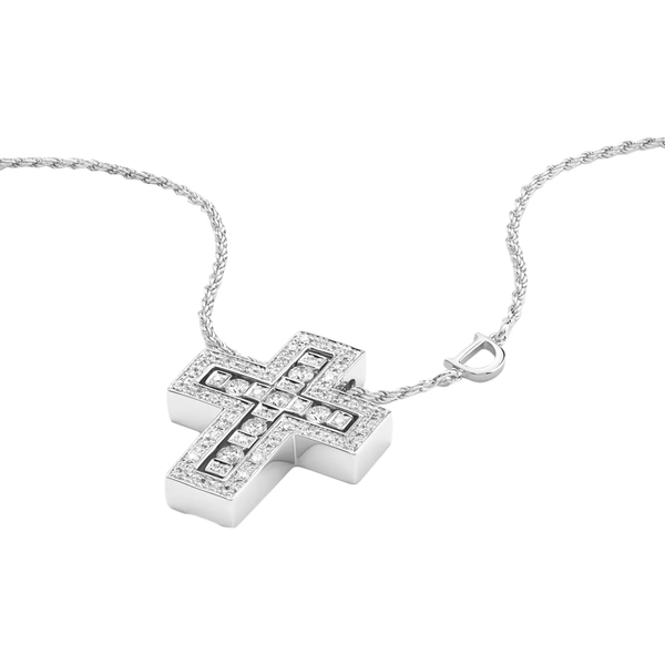 Belle Époque Cross Collar with Diamonds