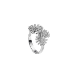 Anillo Tre Margherite with Diamonds