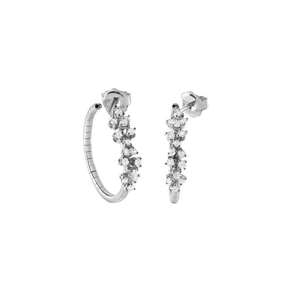 Mimosa Pendientes with Diamonds