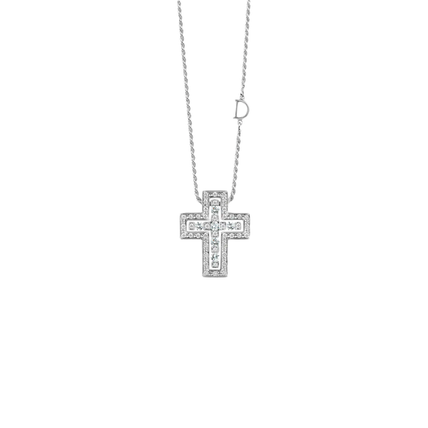 Belle Époque Cross Collar with Diamonds