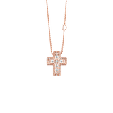 Belle Époque Cross Collar with Diamonds 19×16 mm
