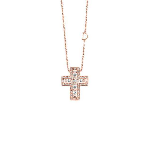 Belle Époque Cross Collar with Diamonds