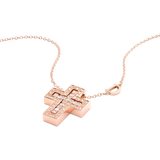 Belle Époque Cross Collar with Diamonds 19×16 mm