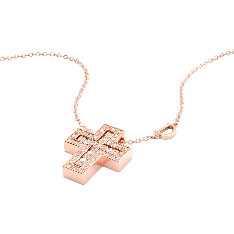 Belle Époque Cross Collar with Diamonds