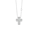Belle Époque Cross Collar with Diamonds 14×12 mm