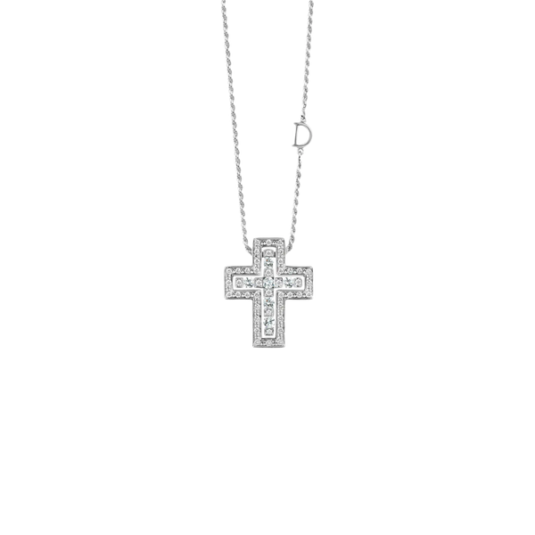 Belle Époque Cross Collar with Diamonds