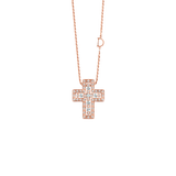 Belle Époque Cross Collar with Diamonds 14×12 mm