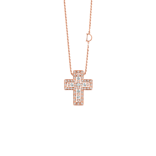 Belle Époque Cross Collar with Diamonds