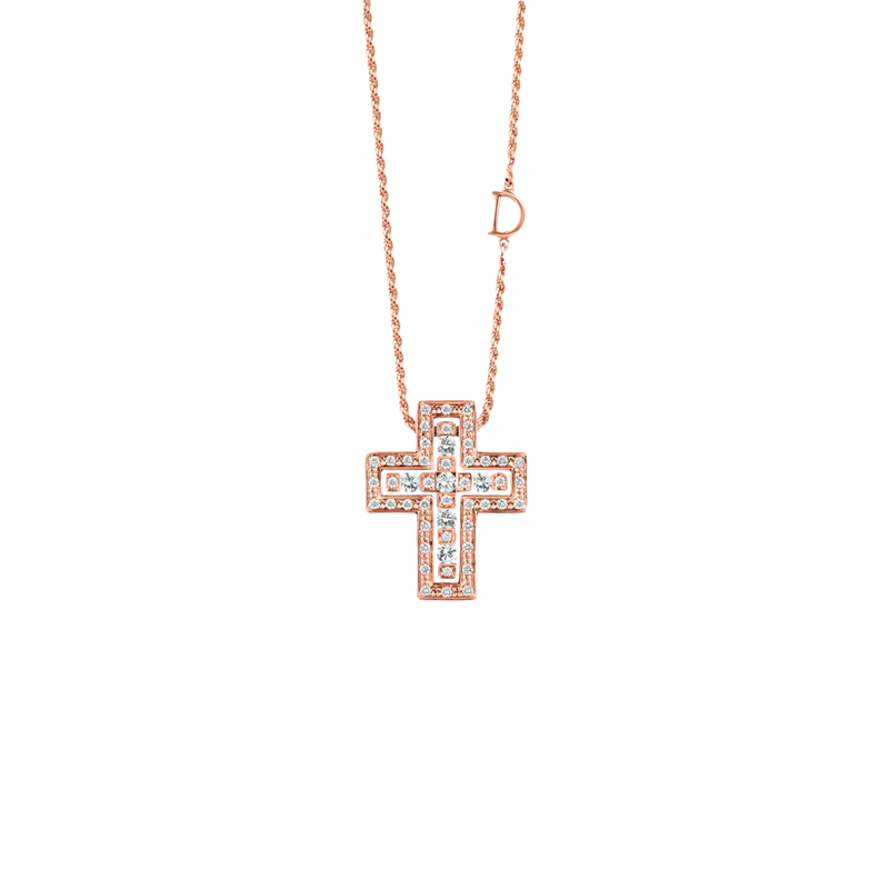 Belle Époque Cross Collar with Diamonds