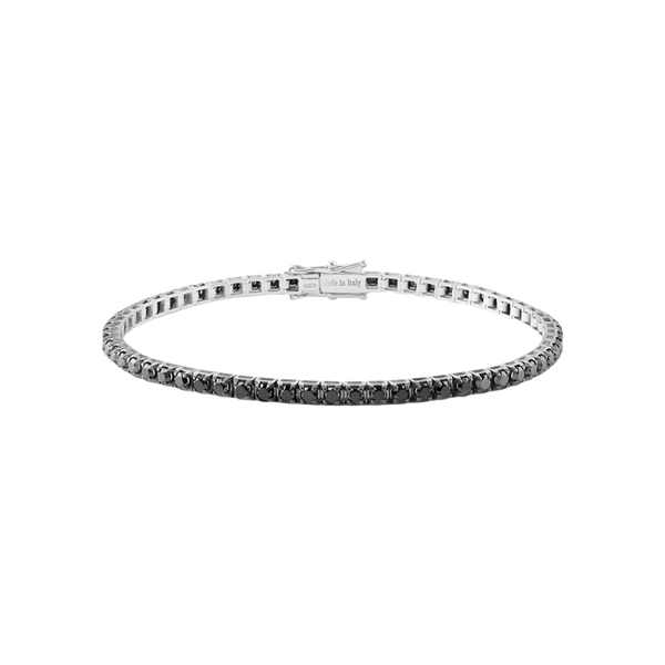 Timeless Brazalete with Black Diamonds