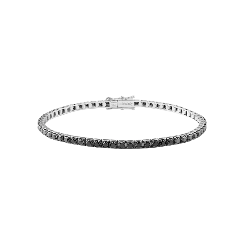 Timeless Brazalete with Black Diamonds