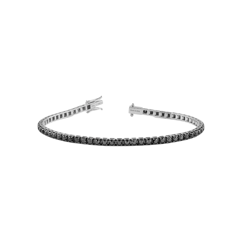 Timeless Brazalete with Black Diamonds