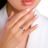 Anillo Belle Époque Reel Oro Blanco