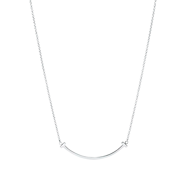 Tiffany T Colgante Smile White Gold