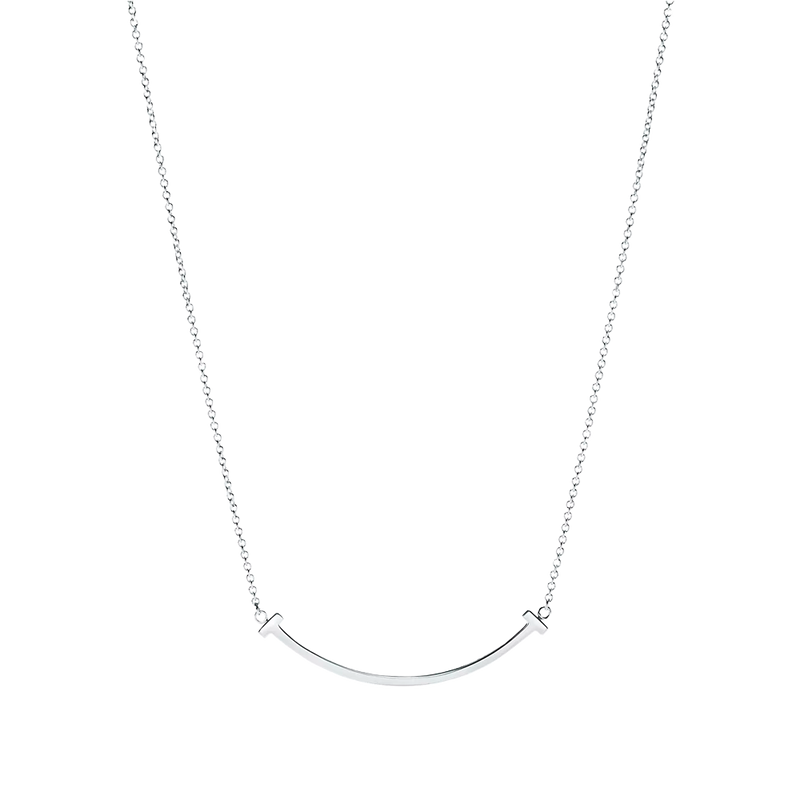 Tiffany T Colgante Smile White Gold