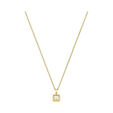 Collar Happy Diamonds Icons Square Oro Amarillo
