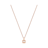 Collar Happy Diamonds Icons Square Oro Rosa