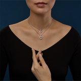 Collar Happy Diamonds Icons Square Oro Blanco