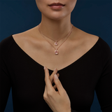 Collar Happy Diamonds Icons Square Oro Rosa