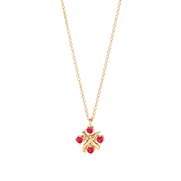 Tiffany by Jean Schlumberger Colgante Lynn Yellow Gold & Rubies