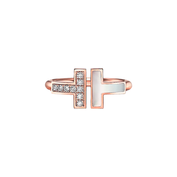 Tiffany T Anillo Wire Rose Gold & Diamonds