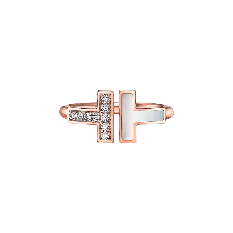 Tiffany T Anillo Wire Rose Gold & Diamonds