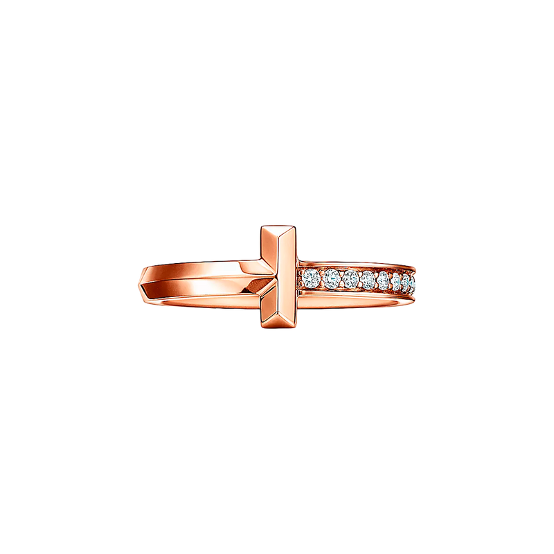 Tiffany T Anillo T1 Rose Gold & Diamonds