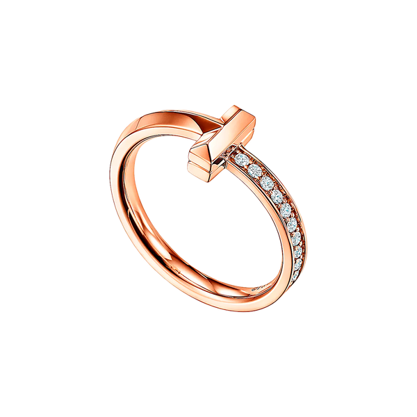 Tiffany T Anillo T1 Rose Gold & Diamonds