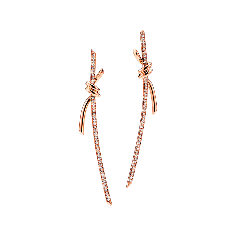 Tiffany Knot Pendientes Colgantes