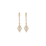 Gold and Diamond Délicatesse Hoop Earrings