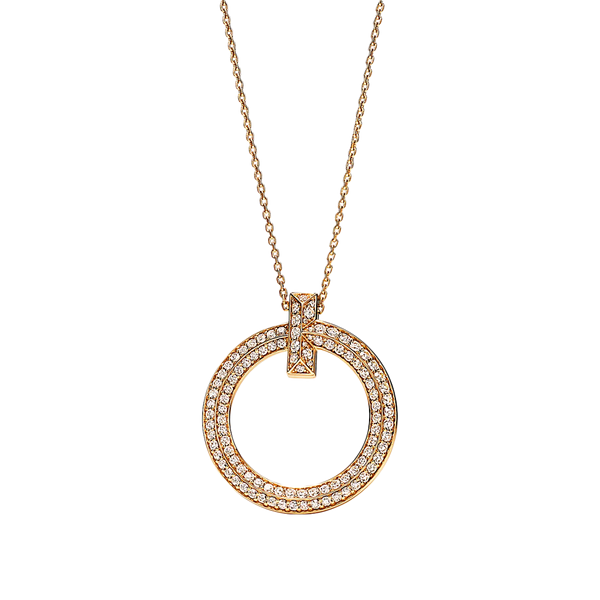 Tiffany T Colgante T1 Yellow Gold & Diamonds