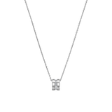 Collar Ice Cube Rueda Oro Blanco