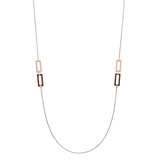 Collar Ice Cube Rock Oro Rosa