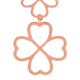 Aretes Happy Clover Oro Rosa