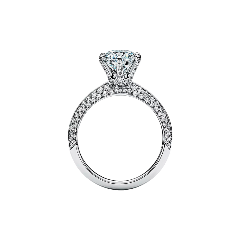 Tiffany Setting Anillo de Compromiso Platinum