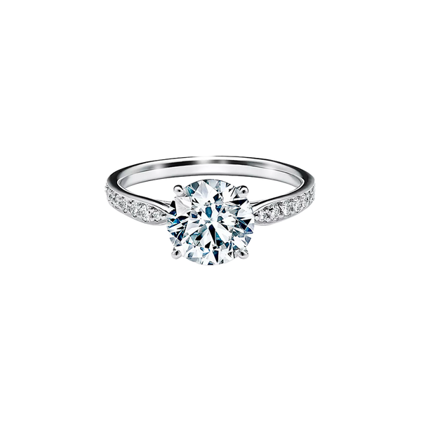 Tiffany Harmony Anillo de Compromiso Platinum & Diamonds