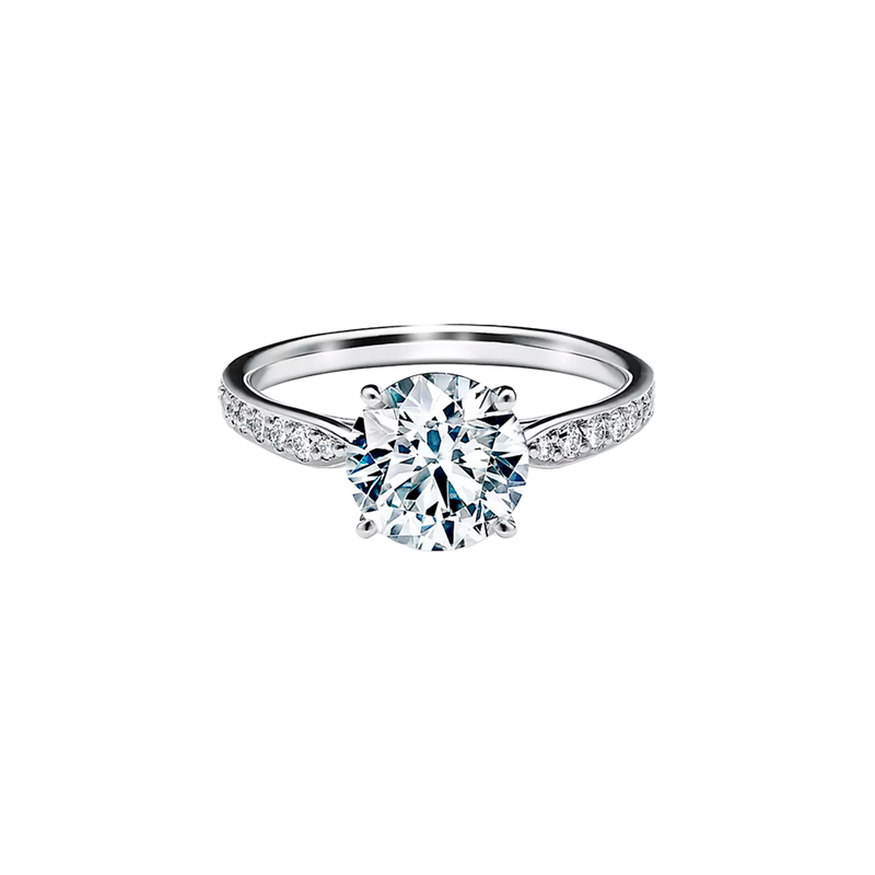 Tiffany Harmony Anillo de Compromiso Platinum & Diamonds