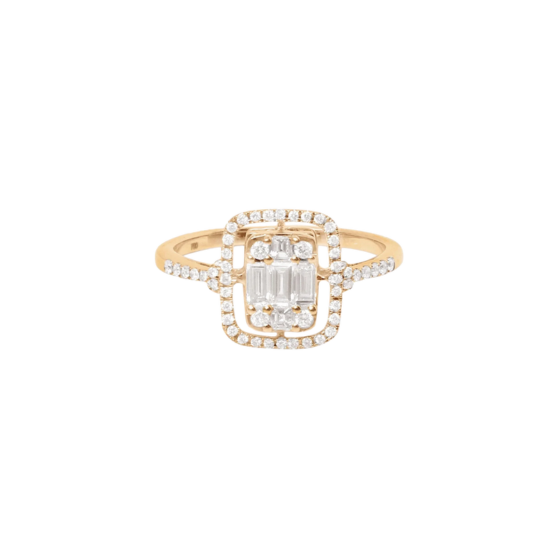 Gold and Diamond Beverly Hills Marjory Ring