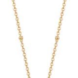 Collar Boutique Paris Oro Amarillo con Aguamarina