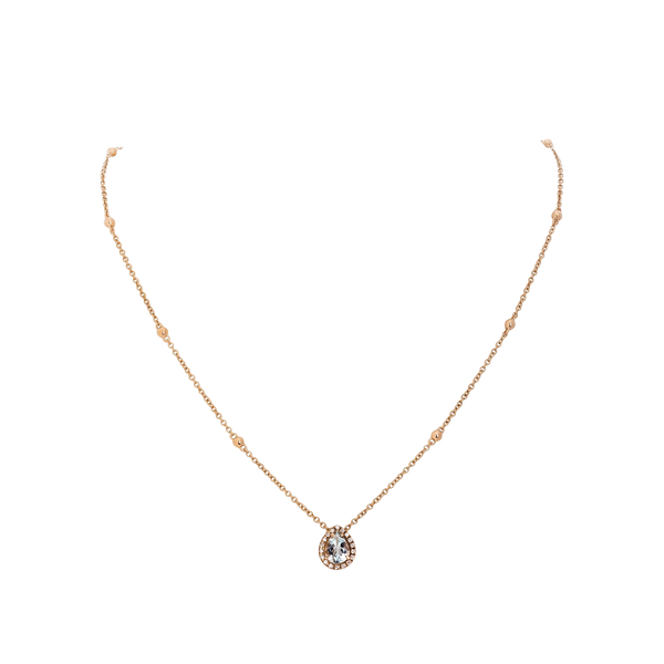 Boutique Bou Colgante with Aquamarine and Diamonds