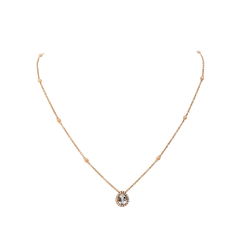 Boutique Bou Colgante with Aquamarine and Diamonds