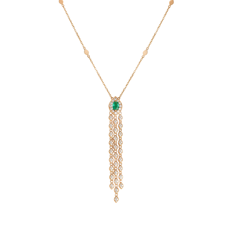 Mikoulette Colgante with Emeralds and Diamonds
