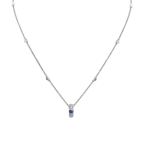 Noblesse Oblige Colgante with Blue Sapphire and Diamonds