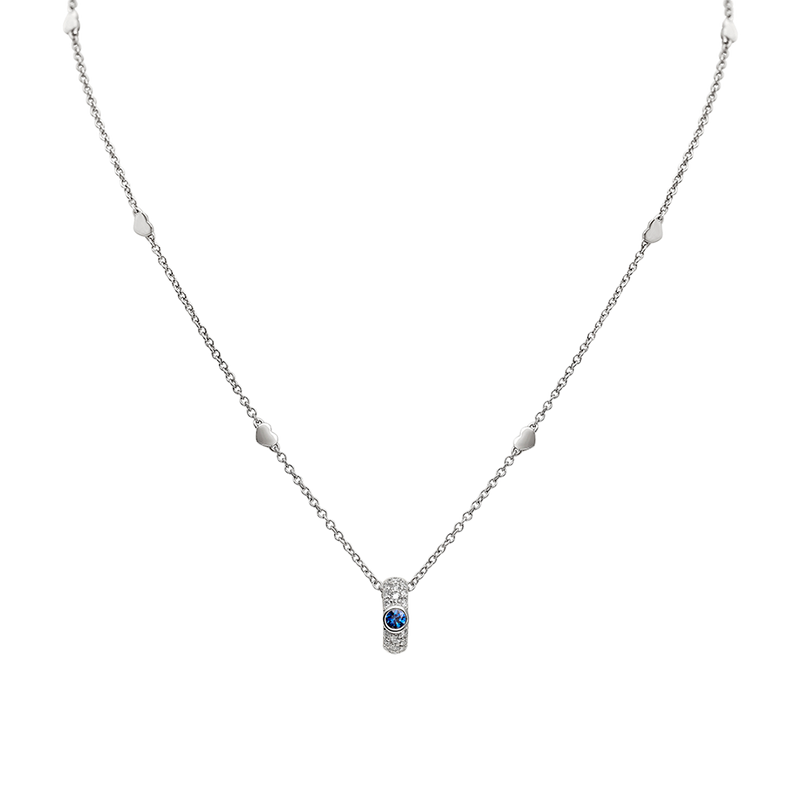 Noblesse Oblige Colgante with Blue Sapphire and Diamonds